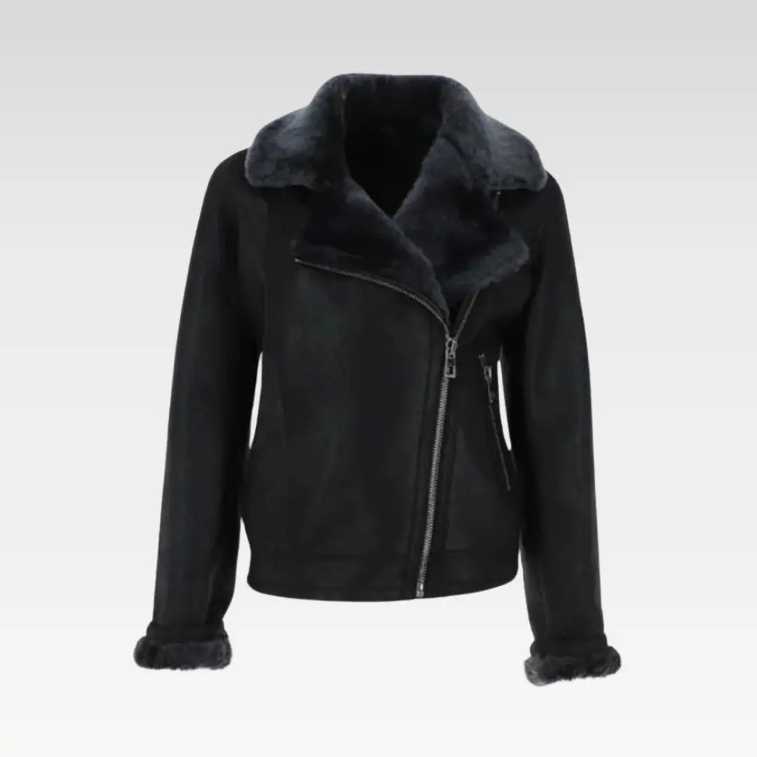 Womens Aviator Shearling Jacket